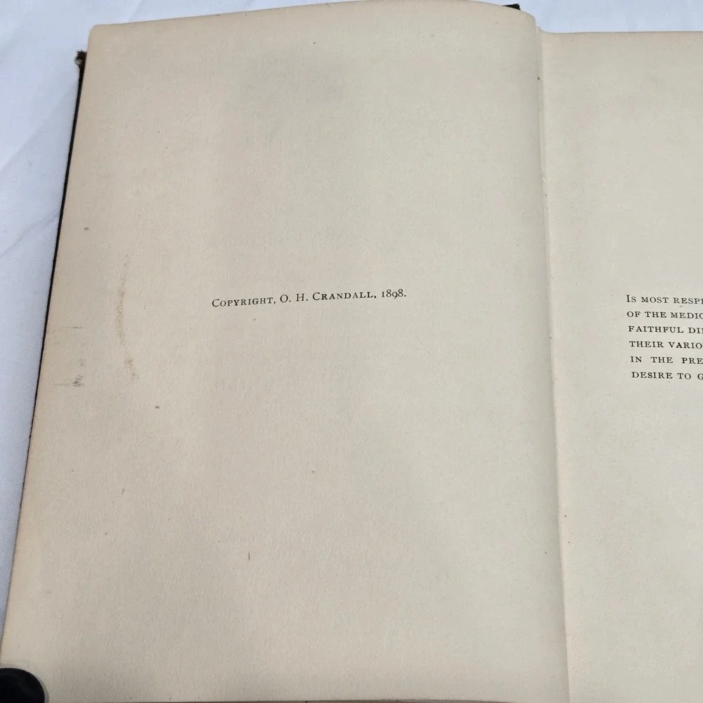 1898 Diseases Their Cure O. H. Crandall MD Fifty Years Experience Medical Book